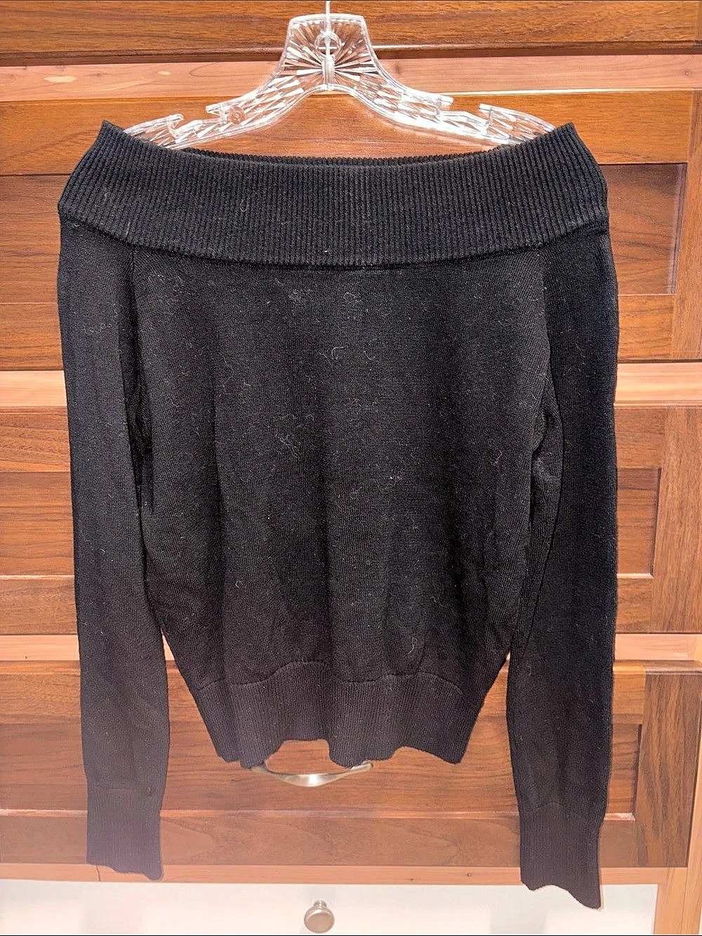 Brandy Melville NWT Black Off-the-Shoulder Renata Sweater